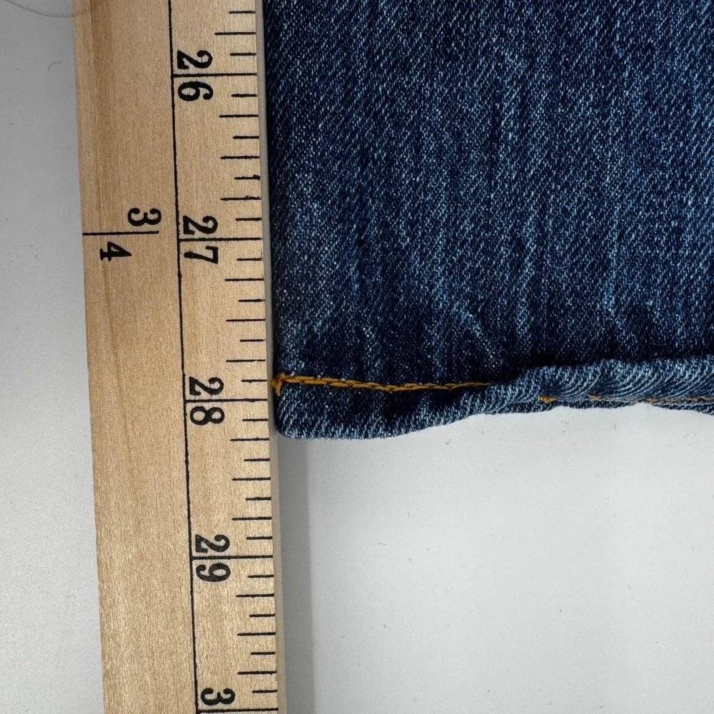 Levis 501 Original Fit Mens‎ Dark Wash Blue Button Fly Jean W40 L29 (W40 L28)
